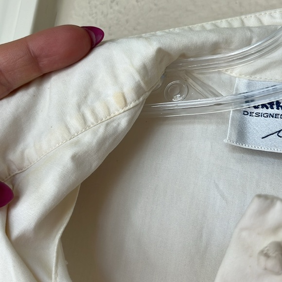 Men’s Kurta 3/4 Sleeve Tan -Penthouse Gallery Cotton Pullover Size Small #486 - Picture 16 of 17